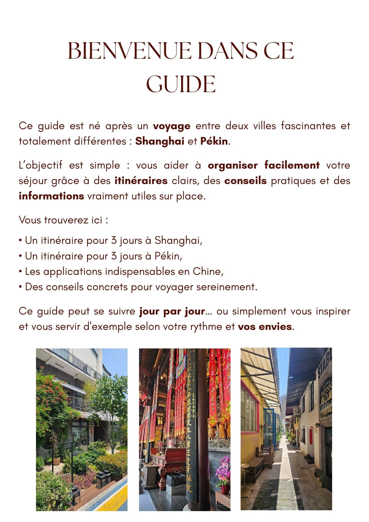 Chine - Shanghai et Pekin  - Offert